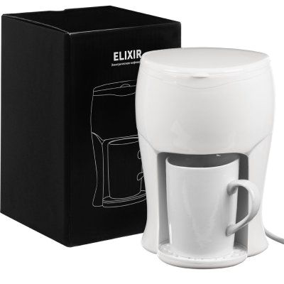 Электрическая кофеварка Elixir, белая