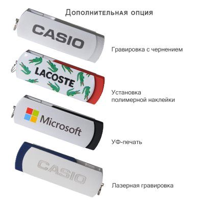 Флешка Elegante 16 Gb, серебряная