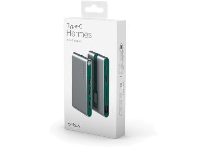 Хаб USB Rombica Type-C Hermes Green