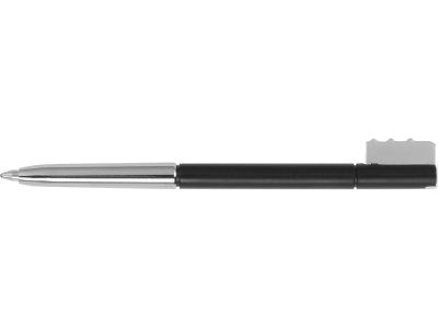 Визитница с флеш-картой USB 2.0 на 4 Gb и ручкой, коричневый/черный