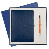 Подарочный набор Portobello/River Side синий (Ежедневник недат А5, Ручка) беж. ложемент