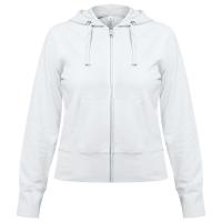 Толстовка женская Hooded Full Zip белая