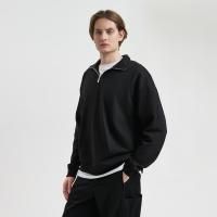 Толстовка на молнии унисекс Флоу (Flow), черная, размер 5XL/6XL