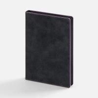 Ежедневник Tivoli, полудатированный, черный с фиолетовым