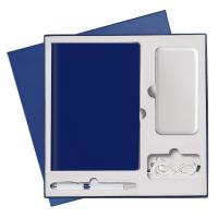 Подарочный набор Portobello/Sky синий (Ежедневник недат А5, Ручка, Power Bank)