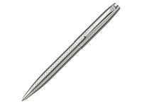 Ручка шариковая Pierre Cardin коллекция ЛЕВ 750 | LEO 750. Корпус - латунь. Отделка и детали дизайна - сталь, хром, гравировка по всему корпусу ручки. Цвет - серебристый. Упаковка Е-2.