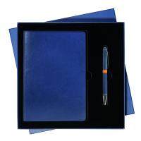 Подарочный набор Portobello/River Side  синий (Ежедневник недат А5, Ручка)
