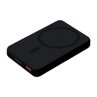 Внешний аккумулятор Ларго PD (Largo PD) 5000mAh с функцией беспроводной зарядки 15W, черный