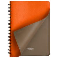 Ежедневник недатированный, Portobello Trend, Vista, 145х210, 256 стр, оранжевый/коричневый (т.-корчневый форзац)