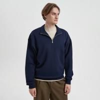 Толстовка на молнии унисекс Флоу (Flow), темно-синяя, размер 5XL/6XL
