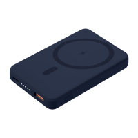 Внешний аккумулятор Ларго PD (Largo PD) 5000mAh с функцией беспроводной зарядки 15W, синий