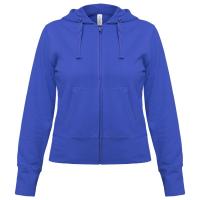 Толстовка женская Hooded Full Zip ярко-синяя