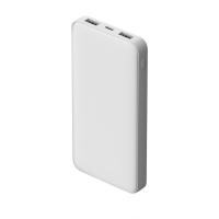 Внешний аккумултор Polus, 10000 Mah, софт-тач покрытие, белый