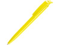 Ручка шариковая пластиковая RECYCLED PET PEN, синий, 1 мм, желтый