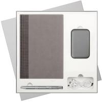 Подарочный набор Velvet/Alpha Neo/Velutto (Ежедневник датир А5, Ручка, Power Bank)