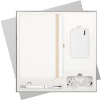 Подарочный набор Arctic/Crystal/Skyline (Ежедневник недат А5, Ручка, Power Bank)