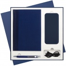 Подарочный набор Velvet/Pyramid Neo/Slim Neo (Ежедневник недат А5, Ручка, Power Bank)