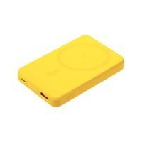 Внешний аккумулятор Ларго PD (Largo PD) 5000mAh с функцией беспроводной зарядки 15W, желтый