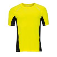 Футболка для бега "Sydney men", неоновый желтый_S, 92% полиэстер, 8% эластан, 180 г/м2