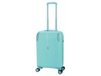 Чемодан TORBER В Отпуск, бирюзовый, ABS-пластик, 41 х 25 х 61 см, 48 л, 2,7 кг