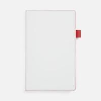 Ежедневник White Shall, недатированный, бело-красный
