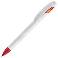 MANDI, ручка шариковая, красный/белый, пластик