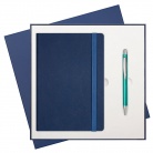 Подарочный набор Blue ocean/Cordo, бирюзовый (ежедневник недат А5, ручка)