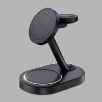 Беспроводная зарядная станция 3 в 1 MagSafe QI2 NEO Galaxy, черная, Deppa