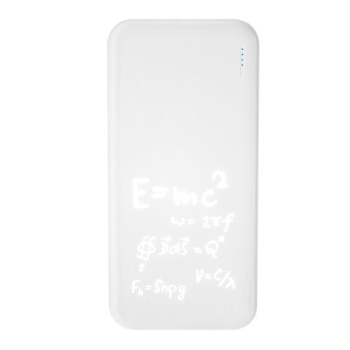 Внешний аккумулятор с подсветкой Люче (Luce) 10000 mAh, белый