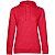 Толстовка с капюшоном женская Hoodie, красный меланж