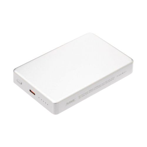 Внешний аккумулятор Атлантис Плюс PD (Atlantis PD Plus) 10000mAh с функцией беспроводной зарядки 15W, серебряный
