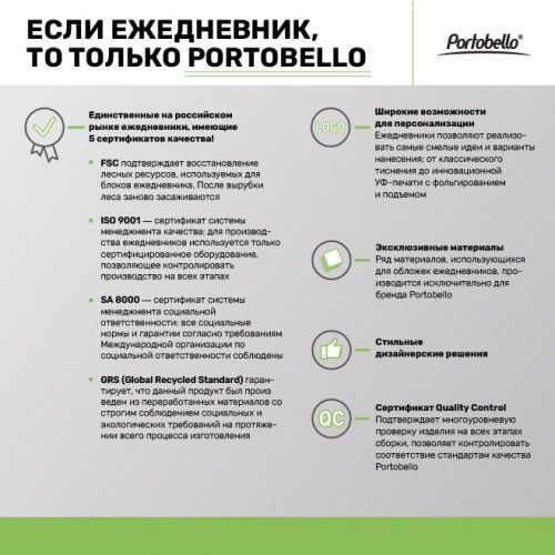 Ежедневник Спарк (Spark) недатированный, зеленый (с упаковкой, со стикерами)