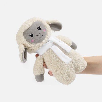 Мягкая игрушка Beastie Toys, овечка с белым шарфом, ver.2