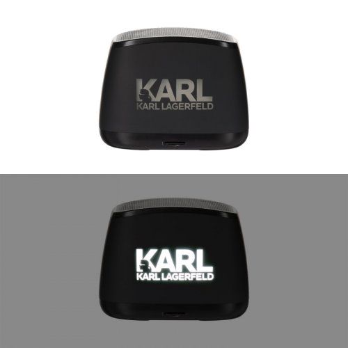 Беспроводная колонка с подсветкой Glow 75dB 1200 mAh, черная