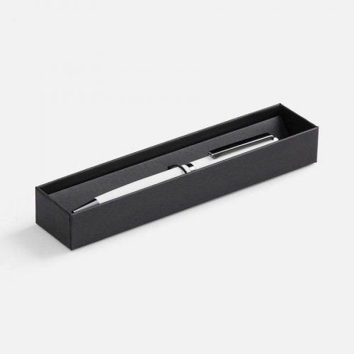 Ручка шариковая Inkish Chrome в футляре, белая