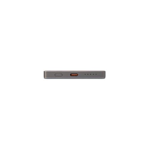 Внешний аккумулятор Оникс PD (Onyx PD) 5000mAh с функцией беспроводной зарядки 15W, серый