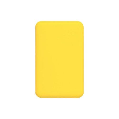 Внешний аккумулятор Ларго PD (Largo PD) 5000mAh с функцией беспроводной зарядки 15W, желтый