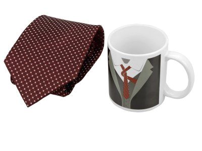 Набор: кружка и галстук Утро джентльмена