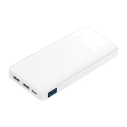 Внешний аккумулятор с подсветкой Анкор Плюс PD (Ancor PD Plus) 10000 mAh, белый