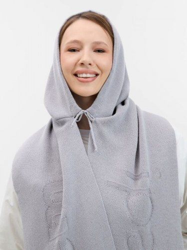 Капор-шарф на заказ Lanita, полушерсть