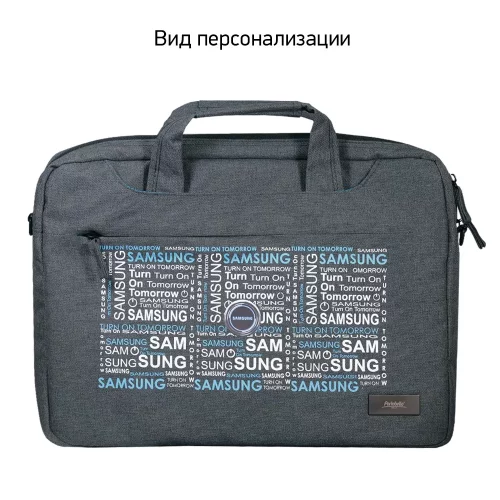 Сумка для ноутбука Migliores, серый/бирюза