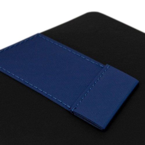 Ежедневник Bookmark, недатированный, черный с синим