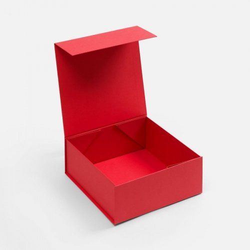 Коробка складная Quadra Fold, красная