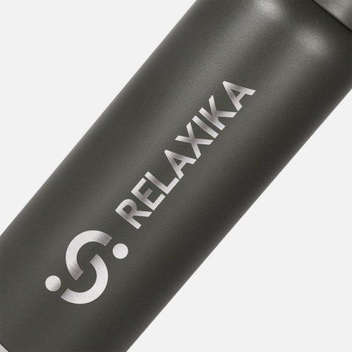 Термос Relaxika 1000 со стикерпаком, хаки