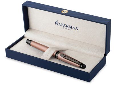 Ручка-роллер Waterman Expert Rose Gold F BLK в подарочной упаковке