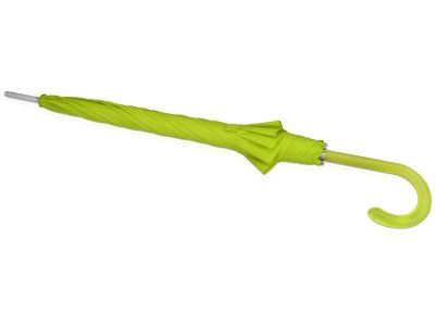 Зонт-трость механический с полупрозрачной ручкой, зеленый