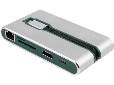 Хаб USB Rombica Type-C Hermes Green