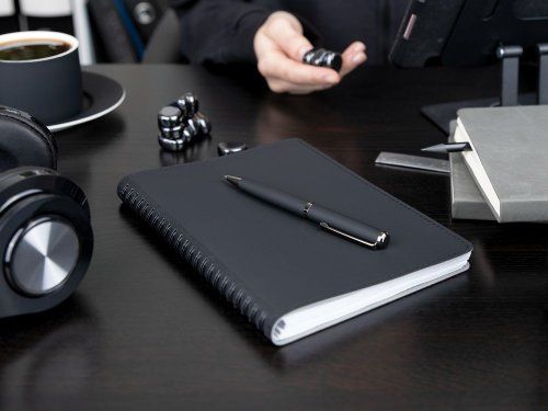 Ручка шариковая Inkish Gunmetal в футляре, белая