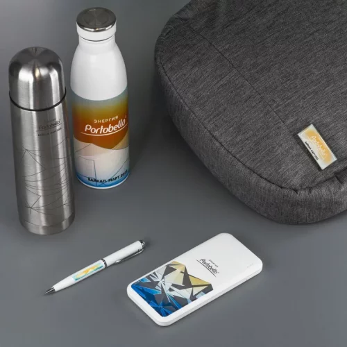 Внешний аккумулятор с подсветкой Люче (Luce) 10000 mAh, белый