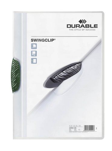 226005 Папка SWINGCLIP с зеленым клипом